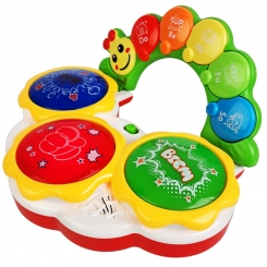 درام خارجی کودک با پخش نور و موزیک برند جولی چریشر Drum With Light Music No282-32