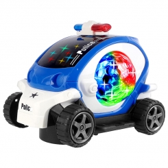 ماشین پلیس ماتیز باتری خور با رقص نور BO DA TOYS Police Car 8899-129