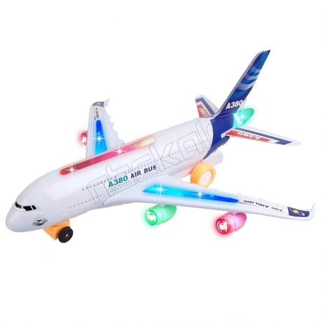 هواپیمای موزیکال باتری خور مدل ایرباس CHENGXIN TOYS Air Bus A380 No.CH-131