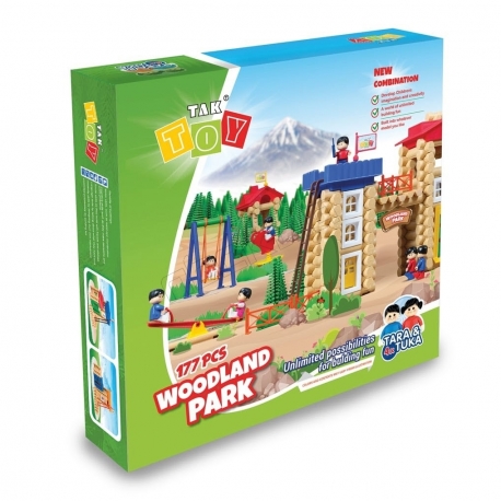بازی فکری ساختنی پارک جنگلی 177 قطعه تک تویز WOODLAND Park 177 pcs TC-1088
