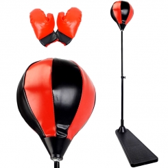 ست کیسه بوکس پایه دار فنری خارجی با دستکش YC TOYS YING CHUAN BOXING BALL YC856L-1