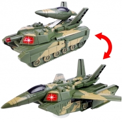 تانک تبدیل شونده هواپیما 2 در 1 ترانسفورمر موزیکال DIDAI 2 in 1 Aricraft & Tanks Transformer LD668B