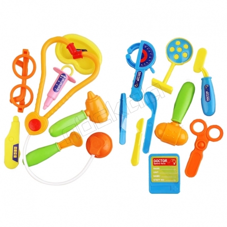 ست دکتری با 16 عدد ابزار پزشکی با چمدان دستی پزشکی Violin Doctor Set 24574