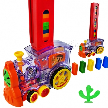 قطار دومینو چین خارجی مدل 2006Aبلوک 80عددی برند XINMEILE TOYS