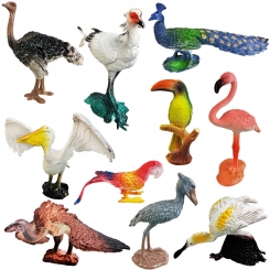 ست فیگور پرندگان وحشی 10 تکه مدل Birds Animals No:Q907