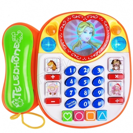 تلفن آموزشی اعداد و علائم ریاضی موزیکال آینه قلبی CY-6014B