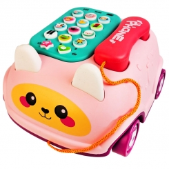 تلفن موزیکال طرح ماشین خرگوشی مدل RABBIT PHONE CAR NO:162-22