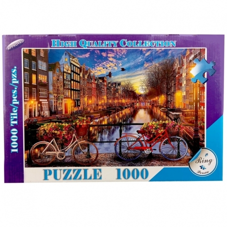 پازل 1000 تکه رینگ طرح غروب آمستردام Amsterdam sunset کد 0370
